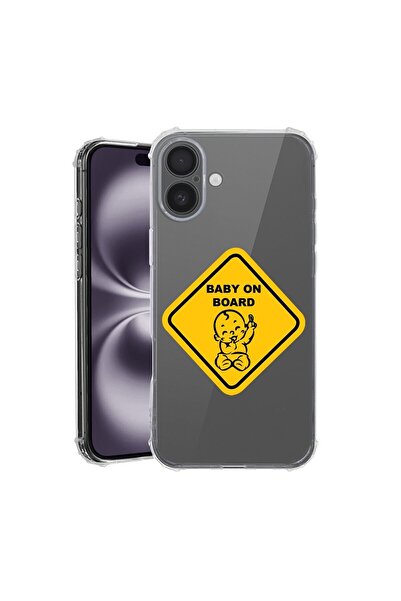bestcase Θήκη για Apple iPhone 16, Αντικραδασμική 1.5MM, Μωρό στο Αυτοκίνητο,...