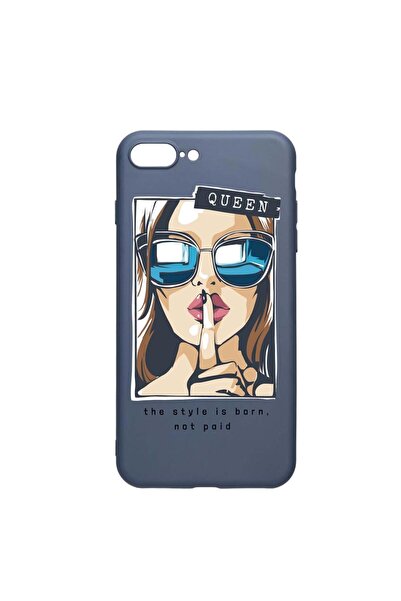 bestcase Husa Silicon, Compatibila Cu Apple iPhone 8 Plus / 7 Plus, Queen, re...