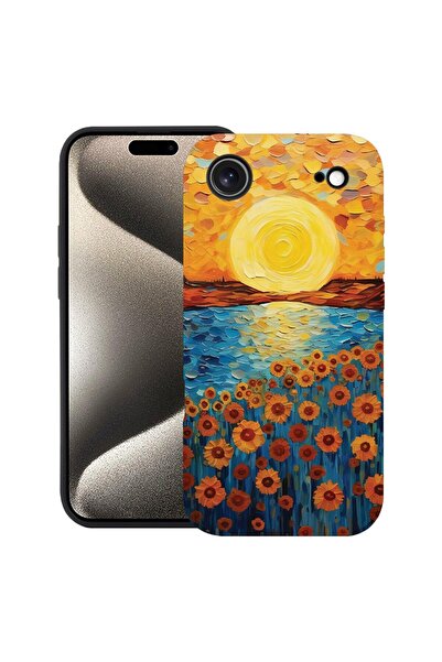bestcase Husă pentru Apple iPhone 17 Air cu Design Sunflower Painting, Silico...