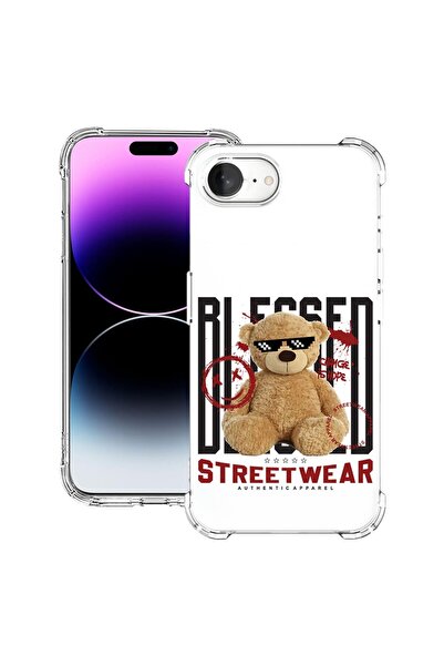 bestcase Θήκη για Apple iPhone 16e, Αντικραδασμική 1.5MM, Τέντι Μπερ Μπλέσεντ...