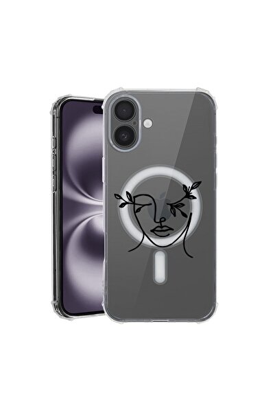 bestcase Husa pentru Apple iPhone 16 Plus, MagSafe Anti Shock, Woman Abstract...