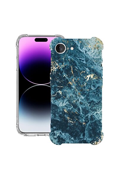 bestcase Θήκη για Apple iPhone 16e, Αντικραδασμική 1.5MM, Μάρμαρο - Πράσινο κ...