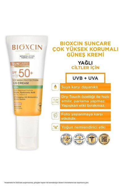 Bioxcin Sun Care Güneş Kremi ( Yağlı Ciltler İçin ) Foto yaşlanma karşıtı Spf 50+ 50 ml