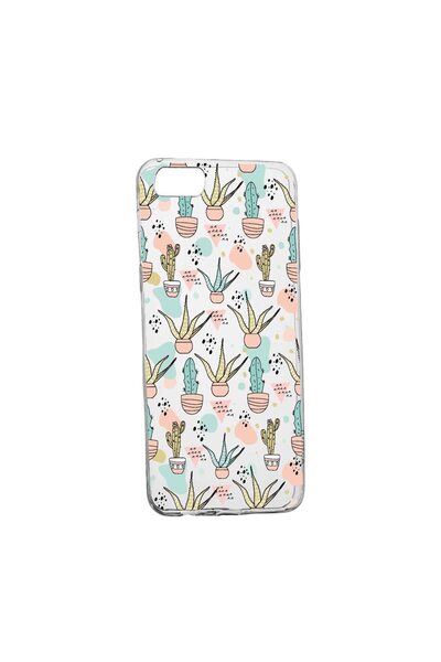 bestcase Θήκη σιλικόνης συμβατή με Apple iPhone 7 Plus / 8 Plus, Κάκτος, ανθε...