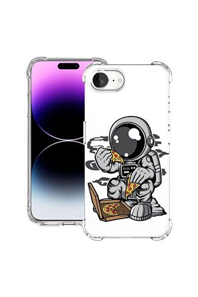 bestcase Husa pentru Apple iPhone 16e, Anti Shock 1.5MM, Astronaut Pizza, Pro...