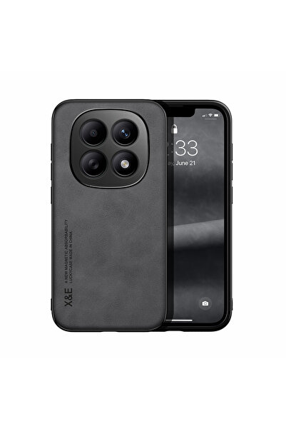 Choice91 Redmi Note 14 Pro+ 5G (Global) Dark Gray Magnetic Sheepskin Leather ...