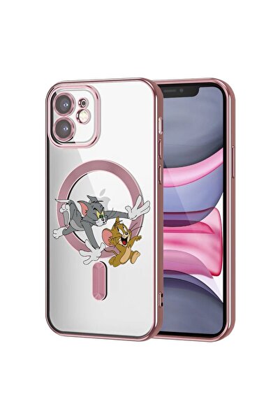 bestcase Husa Luxury MagSafe, Compatibilă cu Apple iPhone 12, Tom și Jerry, U...
