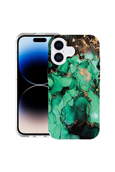 bestcase Husa pentru Apple iPhone 17 cu Design Dark Marble, Mag Anti Shock TP...