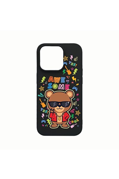 bestcase Θήκη Σιλικόνης, Συμβατή με Apple iPhone 14 Pro, Υπέροχο Αρκουδάκι, Α...