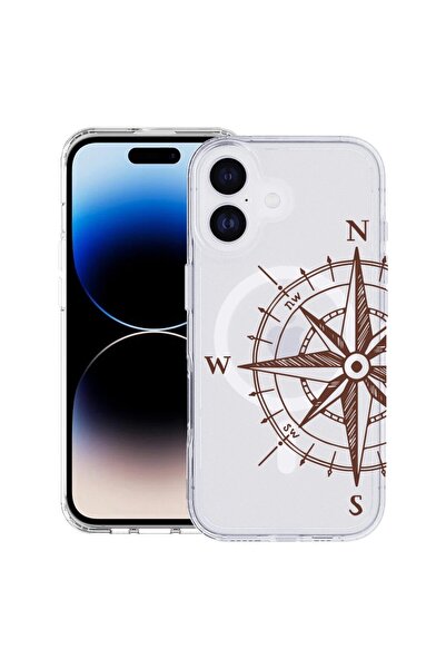 bestcase Husa pentru Apple iPhone 17 cu Design Compass, Mag Anti Shock TPU, T...