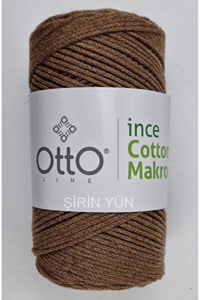 Otto İnce Cotton (Pamuk) Makrome 200 Gram 170 Metre Kahverengi
