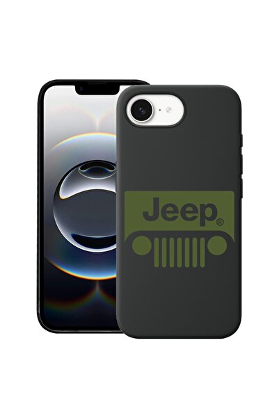 bestcase Калъф за Apple iPhone 16e, Премиум тънък силиконов 1.2ММ, Jeep, Микр...