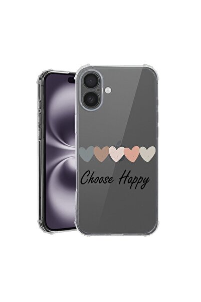bestcase Husă pentru Apple iPhone 17 cu Design Choose Happy, Antișoc, Colțuri...