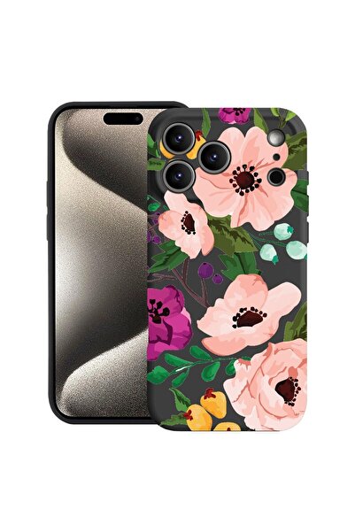 bestcase Husă pentru Apple iPhone 17 Pro Max cu Design Flori Pastel, Silicon ...