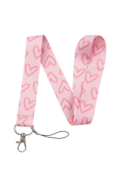 Choice12 Polyester Fiber 13 Heart Lanyard Simple Style Neck Strap for Key ID ...