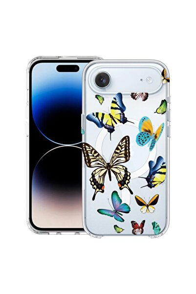 bestcase Θήκη για Apple iPhone 17 Air με Σχέδιο Όμορφες Πολύχρωμες Πεταλούδες...