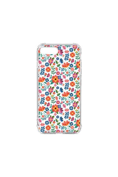 bestcase Husa Anti Shock 1.5MM, Compatibila Cu Apple iPhone 8 Plus, Flower Pa...