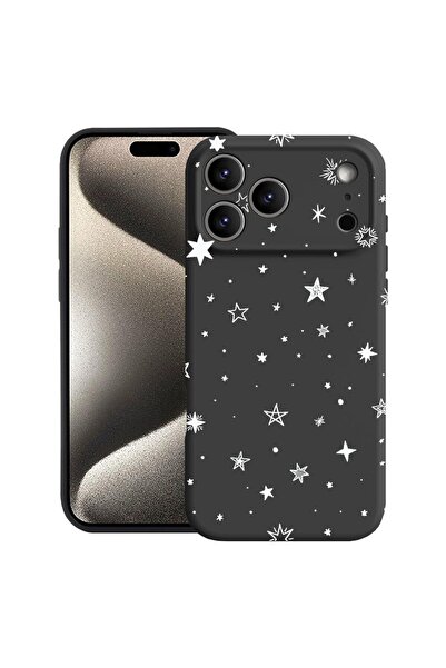 bestcase Husă pentru Apple iPhone 17 Pro cu Design Stars, Silicon Premium, Mi...