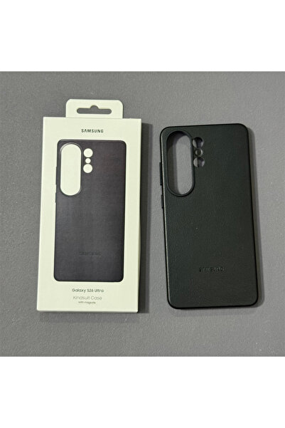 Choice SAMSUNG For S26 UItra Black Premium Leather Magnetic Original Case For...