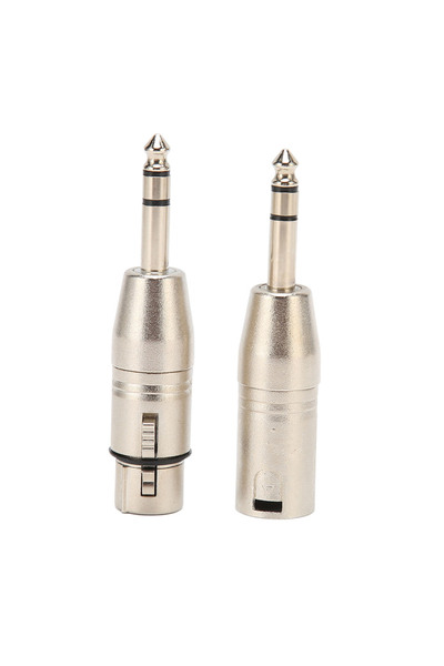 Choice WHITE 2Pcs 1/4 Inch TRS to XLR Adapter 6.5mm Stereo 1/4 TRS Male to XL...