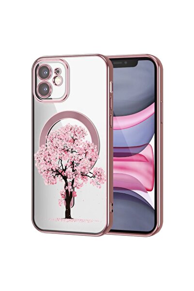 bestcase Πολυτελής Θήκη MagSafe, Συμβατή με Apple iPhone 12, Ανθισμένα Δέντρα...