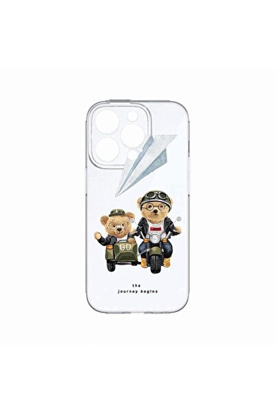 bestcase Θήκη, Συμβατή με Apple iPhone 14 Pro, Σχέδιο Αρκουδάκι στο Δρόμο, Αν...