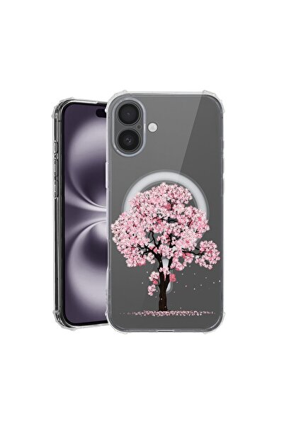bestcase Θήκη για Apple iPhone 16, MagSafe Αντικραδασμική, Ανθισμένα Δέντρα Κ...