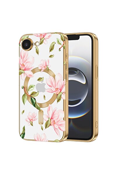 bestcase Πολυτελής Θήκη MagSafe, Συμβατή με Apple iPhone 16e, Παστέλ Λουλούδι...