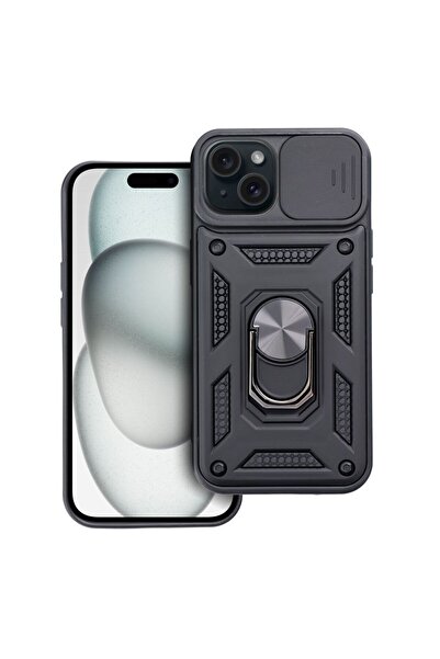 bestcase Husa Slide Armor, Συμβατό με Apple iPhone 15, Προστασία κάμερας Slid...