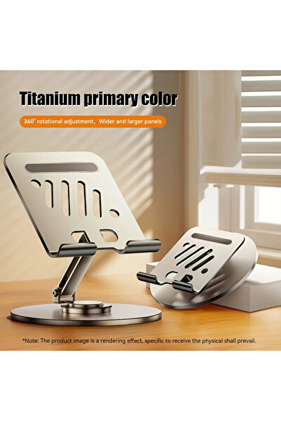 Choice1 silver Rotating tablet and smartphone stand - Durable carbon steel co...