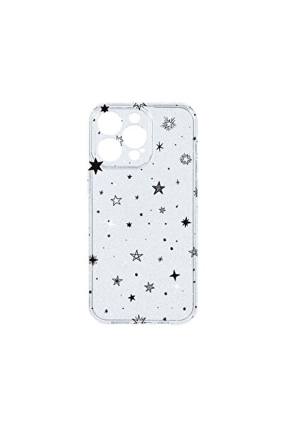 bestcase Husa Crystal Glitter 2MM, Compatibila Cu Apple iPhone 14 Pro, Stars,...