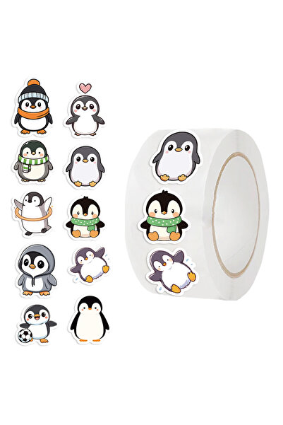 Choice 500PCS 500Pcs/Roll Penguin Animal Stickers Cartoon Graffiti Sticker Re...