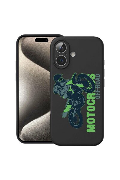 bestcase Husă pentru Apple iPhone 17 cu Design Motocross, Silicon Premium, Mi...
