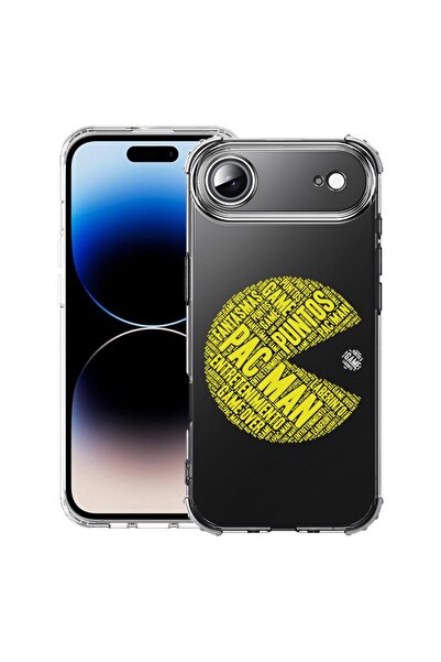 bestcase Husă pentru Apple iPhone 17 Air cu Design Caligrafic PacMan, Antișoc...