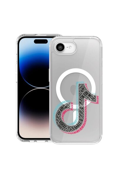 bestcase Husa pentru Apple iPhone 16e cu Design Calligraphy TikTok, Mag Anti ...