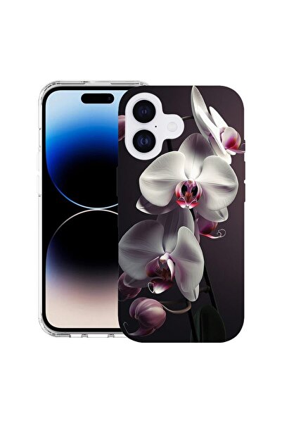 bestcase Husă pentru Apple iPhone 17 cu Design White Orchid, Mag Anti Shock T...