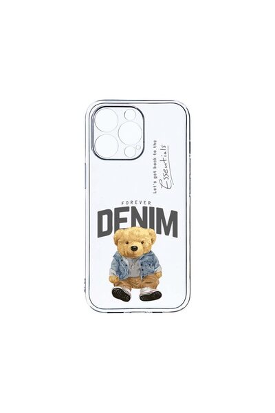 bestcase Husa Clear Silicon 2MM, Συμβατή με Apple iPhone 14 Pro, Στυλ Τζιν Αρ...