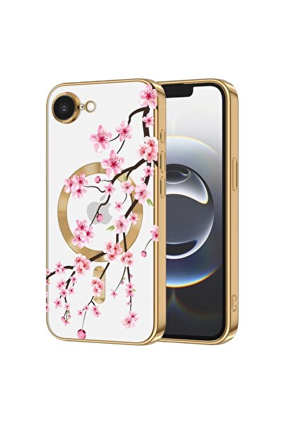 bestcase Πολυτελής Θήκη MagSafe, Συμβατή με Apple iPhone 16e, Άνθη Κερασιάς -...