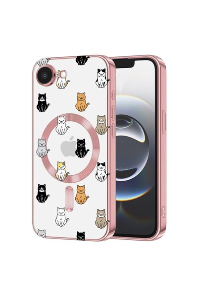 bestcase Πολυτελής Θήκη MagSafe, Συμβατή με Apple iPhone 16e, Σχέδιο Γάτας, Ε...