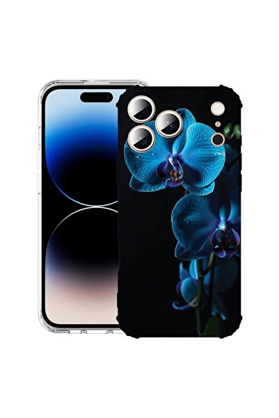 bestcase Husă pentru Apple iPhone 17 Pro cu Design Blue Orchid, Antișoc, Colț...