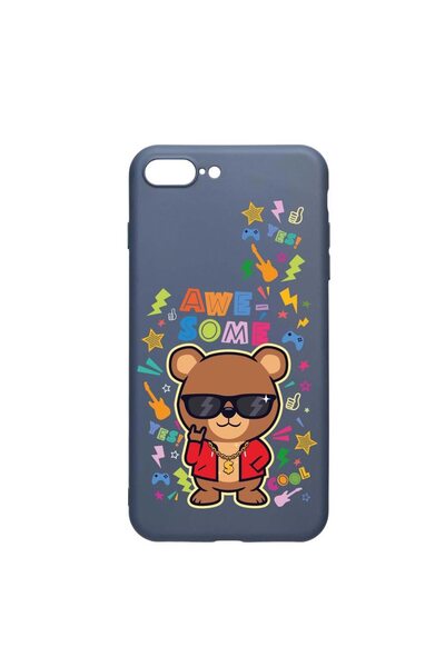 bestcase Husa Silicon, Compatibila Cu Apple iPhone 8 Plus / 7 Plus, Awesome T...