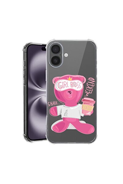 bestcase Θήκη για Apple iPhone 17 με Σχέδιο Αρκουδάκι - Gril Boss, Αντικραδασ...