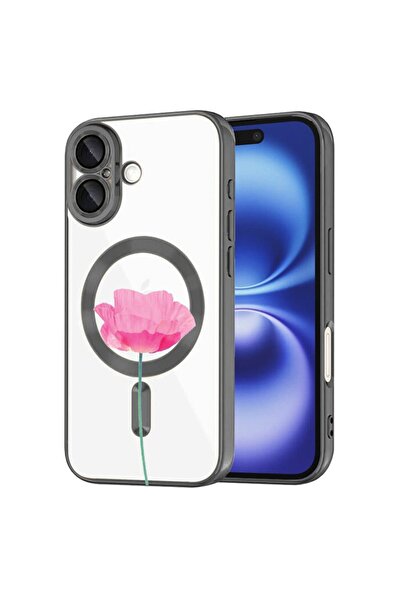 bestcase Луксозен MagSafe калъф, съвместим с Apple iPhone 16, Пастелно розово...
