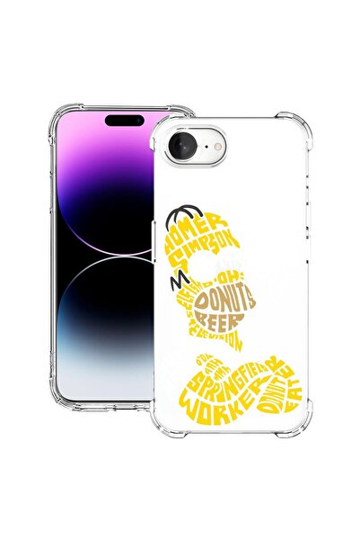 bestcase Θήκη για Apple iPhone 16e, Αντικραδασμική 1.5MM, Καλλιγραφία Homer S...
