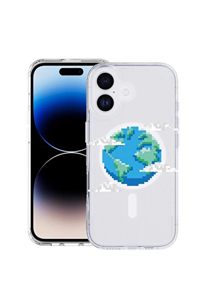 bestcase Husă pentru Apple iPhone 17 cu Design Minecraft Earth, Mag Anti Shoc...