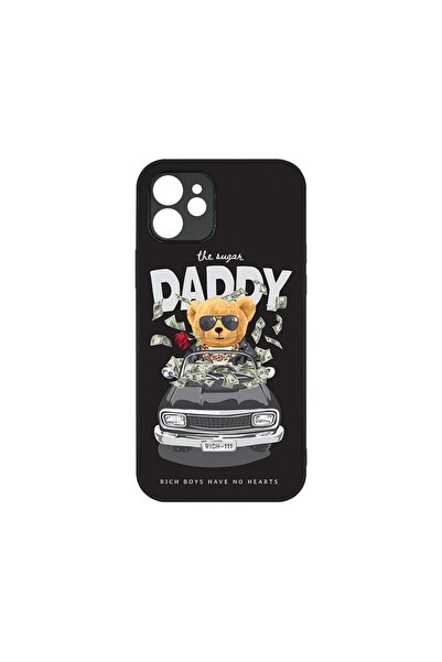 bestcase Husa Slim Glassy, Συμβατό με Apple iPhone 12, Sugar Daddy Teddy Bear...