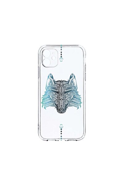 bestcase Husa Clear Silicon 2MM, Compatibila Cu Apple iPhone 12 Mini, Wolf, A...