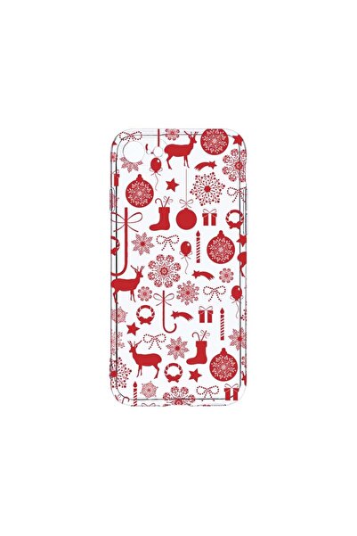 bestcase Husa Clear Silicon 2MM, Compatibila Cu Apple iPhone SE 2, Christmas ...
