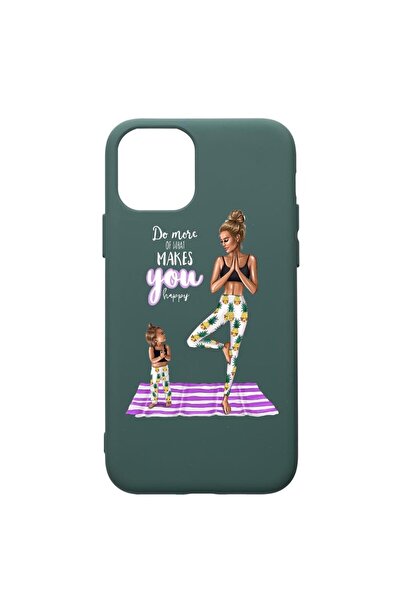 bestcase Θήκη Σιλικόνης Premium Συμβατή με Apple iPhone 11, Girl Mom, με υφασ...