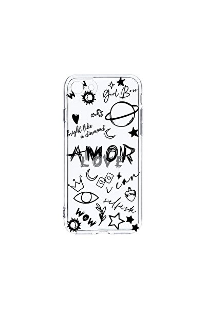 bestcase Прозрачен силиконов калъф 2ММ, Съвместим с Apple iPhone SE 2, Goth L...